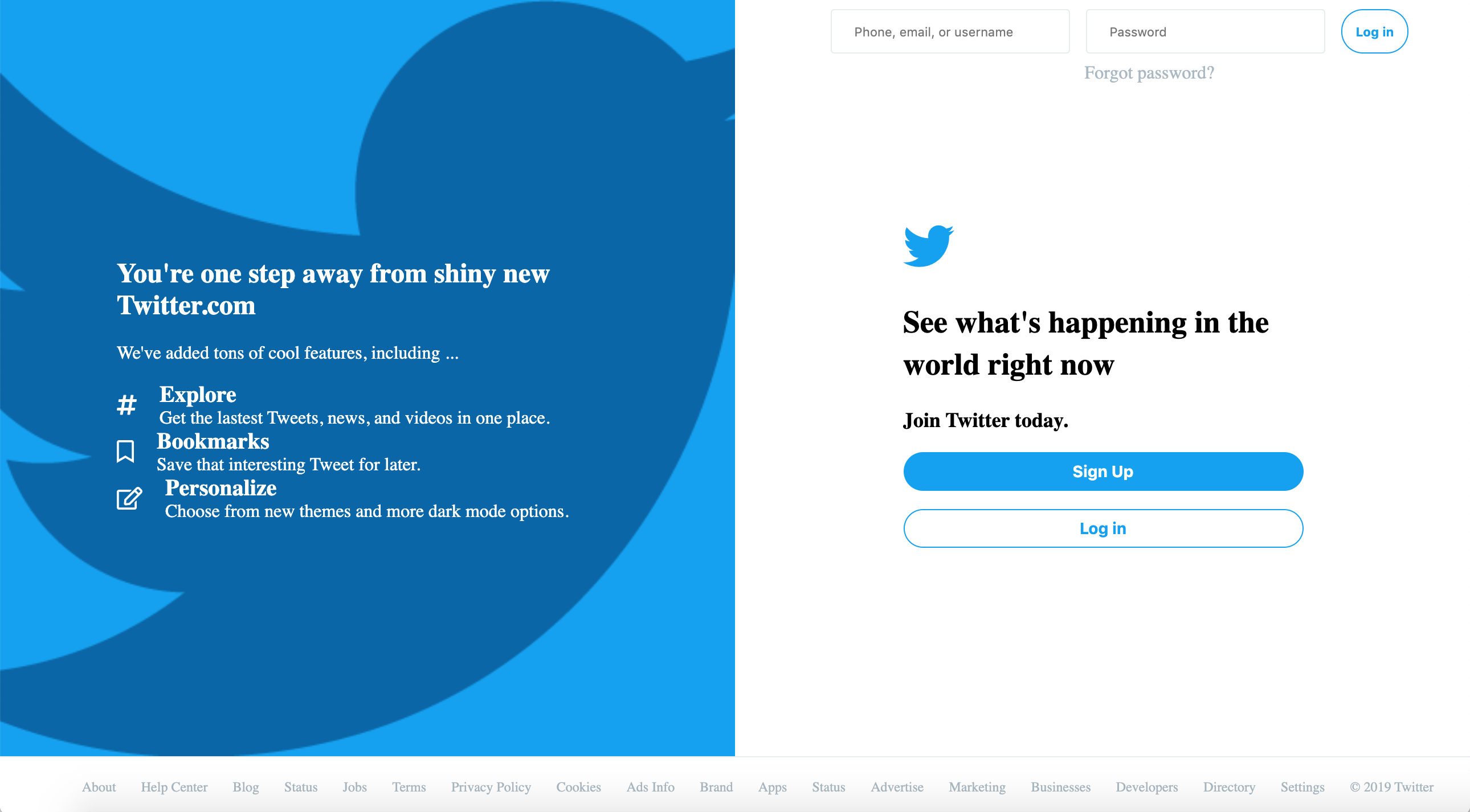 ScreenShot of Twitter Project